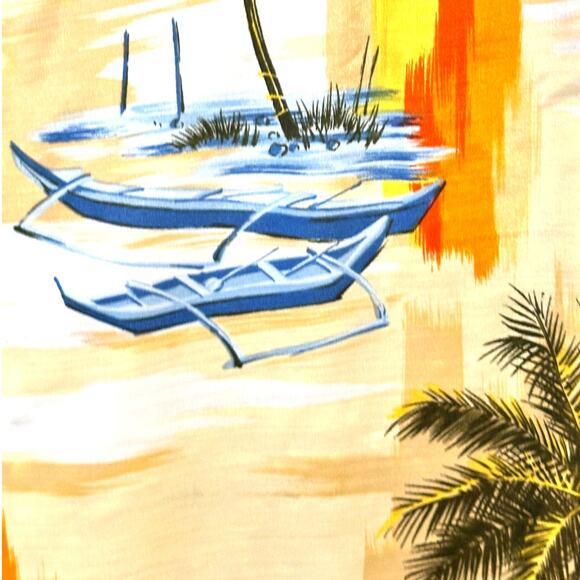 Sundek Vintage Men’s Size Large Rayon Hawaiian Shirt Excellent Condition w/Tags - Picture 5 of 10